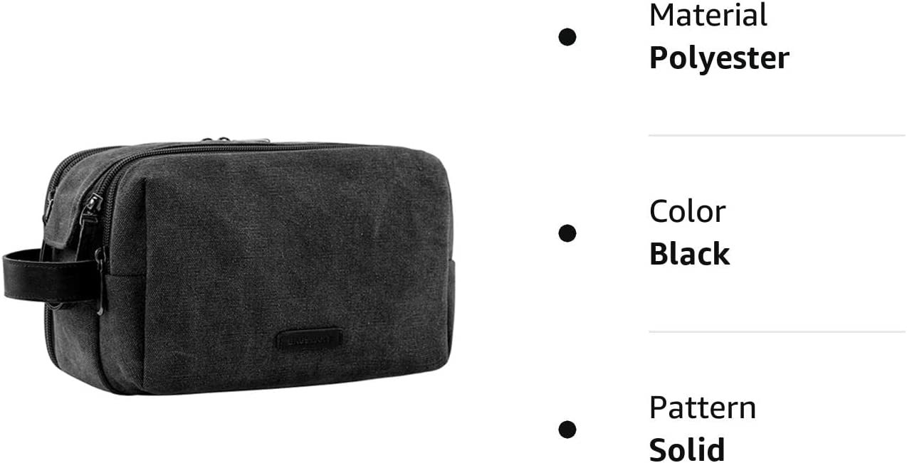 BAGSMART Toiletry Bag for Men， Travel Toiletry Organizer Dopp Kit Water-resistant Shaving Bag for Toiletries Accessories - Image 8